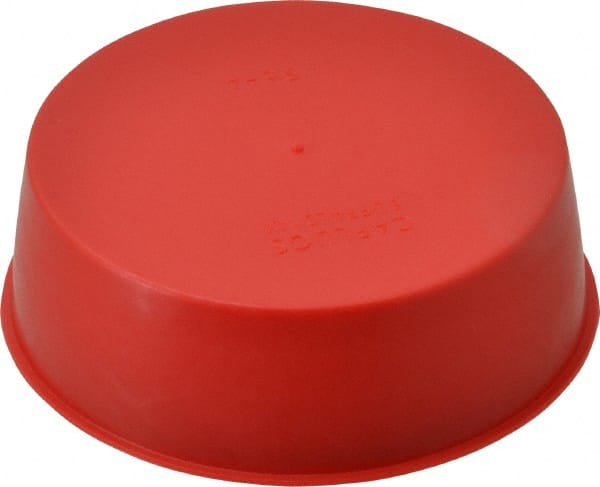Caplugs - 3 NPT ID, Press Fit Cap - Polyethylene, Red - Exact Tooling