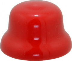 Caplugs - Flexible Push-In Plug - 3/4" OD, Vinyl, Red - Exact Tooling