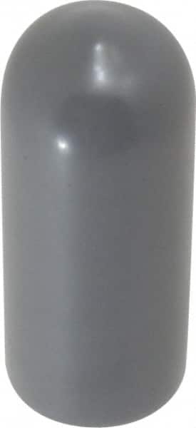 Caplugs - 11/32" ID, Stretchable Cap - 1" Long, Vinyl, Gray - Exact Tooling