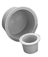 Caplugs - 2-1/2 NPT ID, Press Fit Cap - Polyethylene, Red - Exact Tooling