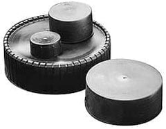 Caplugs - 1-1/2 NPT ID, Quick-Lock Cap - Polyethylene, Black - Exact Tooling