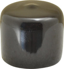 Caplugs - 1-3/16" ID, Stretchable Cap - 1" Long, Vinyl, Black - Exact Tooling
