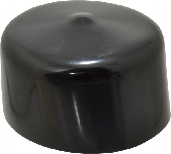 Caplugs - 1-5/8" ID, Stretchable Cap - 1" Long, Vinyl, Black - Exact Tooling