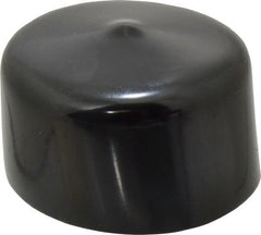 Caplugs - 1-5/8" ID, Stretchable Cap - 1" Long, Vinyl, Black - Exact Tooling