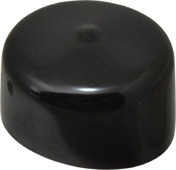 Caplugs - 1-11/16" ID, Stretchable Cap - 1" Long, Vinyl, Black - Exact Tooling