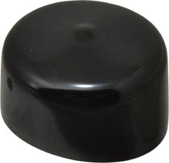Caplugs - 1-11/16" ID, Stretchable Cap - 1" Long, Vinyl, Black - Exact Tooling