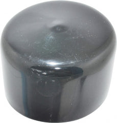 Caplugs - 1-3/4" ID, Stretchable Cap - 1" Long, Vinyl, Black - Exact Tooling