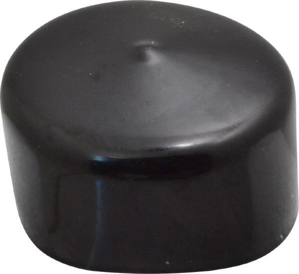 Caplugs - 2" ID, Stretchable Cap - 1" Long, Vinyl, Black - Exact Tooling