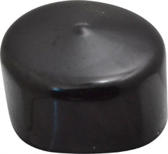 Caplugs - 2" ID, Stretchable Cap - 1" Long, Vinyl, Black - Exact Tooling