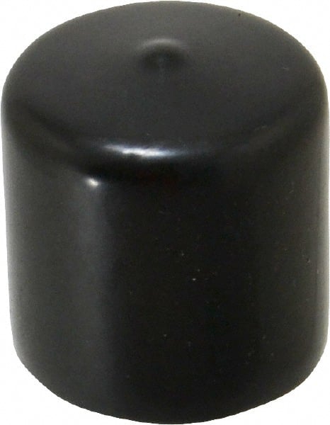 Caplugs - 1-1/2" ID, Stretchable Cap - 1-1/2" Long, Vinyl, Black - Exact Tooling