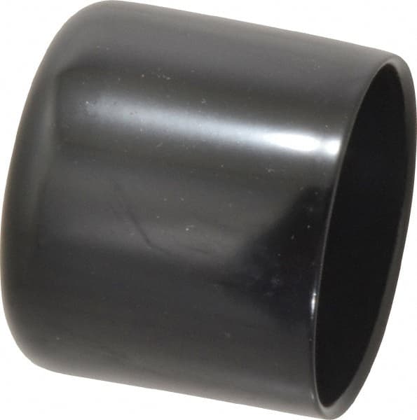 Caplugs - 1-3/4" ID, Stretchable Cap - 1-1/2" Long, Vinyl, Black - Exact Tooling