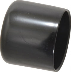 Caplugs - 1-3/4" ID, Stretchable Cap - 1-1/2" Long, Vinyl, Black - Exact Tooling