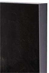 Made in USA - 1" Thick x 12" Wide x 1' Long, Polyurethane Sheet - Black, 80A Hardness - Exact Tooling