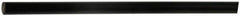 Made in USA - 1' Long, 2" Diam, Polyurethane Plastic Rod - 75D Hardness, Black - Exact Tooling