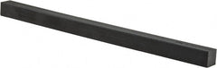 Made in USA - 1 Ft. Long x 3/4 Inch Wide x 3/4 Inch High, Polyurethane, Square Plastic Bar - Black, 80A Hardness, +/- 0.015 Tolerance - Exact Tooling