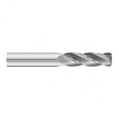 5/16 Dia. x 4 Overall Length 4-Flute .060 C/R Solid Carbide SE End Mill-Round Shank-Center Cut-Uncoated - Exact Tooling