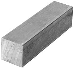 Value Collection - 2-1/4 Inch Square x 36 Inch Long, Aluminum Square Bar - +/- 0.25 Inch Tolerance, Alloy 6061 - Exact Tooling