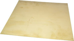 Value Collection - 0.016 Inch Thick x 12 Inch Wide x 12 Inch Long, Brass Sheet - Half Hard Temper, Alloy 260 - Exact Tooling
