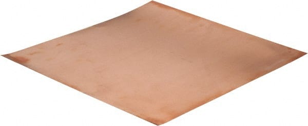 Value Collection - 0.01 Inch Thick x 12 Inch Square, Copper Sheet - Alloy 110 - Exact Tooling