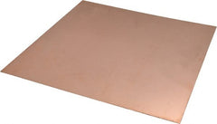 Value Collection - 0.027 Inch Thick x 12 Inch Square, Copper Sheet - Alloy 110 - Exact Tooling