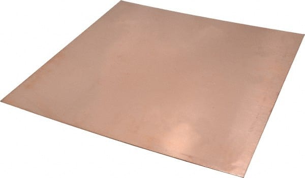 Value Collection - 0.043 Inch Thick x 12 Inch Square, Copper Sheet - Alloy 110 - Exact Tooling