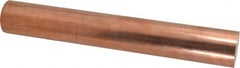 Value Collection - 1-3/4 Inch Diameter x 12 Inch Long, Copper Round Rod - Alloy 110 Copper - Exact Tooling