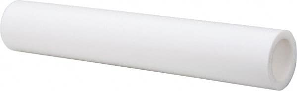 Made in USA - 1-3/8 Inch Outside Diameter x 4 Ft. Long, Plastic Round Tube - PTFE (Virgin), +/- 0.032 Inch Tolerance - Exact Tooling