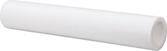 Made in USA - 2 Inch Outside Diameter x 3 Ft. Long, Plastic Round Tube - PTFE (Virgin), +/- 0.050 Inch Tolerance - Exact Tooling