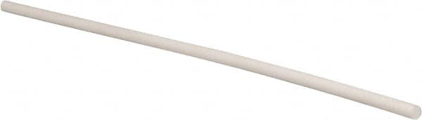 Made in USA - 4' Long, 1/4" Diam, PTFE (Glass-Filled) Plastic Rod - +0.003 Inch Length Tolerance - Exact Tooling