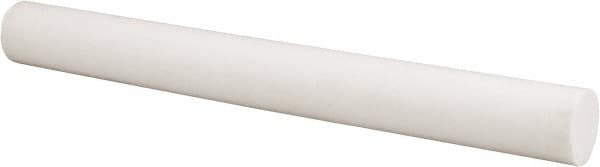 Made in USA - 1' Long, 1-1/4" Diam, PTFE (Glass-Filled) Plastic Rod - +0.005 Inch Length Tolerance - Exact Tooling