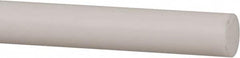 Made in USA - 6' Long, 1/2" Diam, PTFE (Mechanical Grade) Plastic Rod - +0.005 Tolerance - Exact Tooling