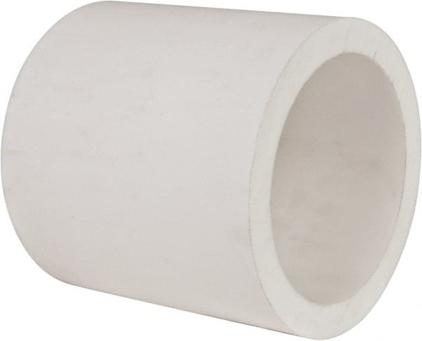 Made in USA - 6 Inch Outside Diameter x 3 Inch Long, Plastic Round Tube - PTFE (Virgin) - Exact Tooling