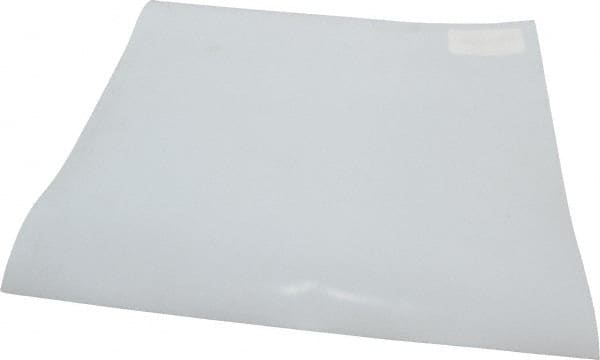 Made in USA - 1/32" Thick x 12" Wide x 1' Long, PTFE (Virgin) Sheet - White, ±0.005 Tolerance - Exact Tooling