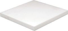 Made in USA - 1" Thick x 12" Wide x 1' Long, PTFE (Virgin) Sheet - White, +0.087/-0.043 Tolerance - Exact Tooling