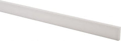USA Sealing - 4' x 1/2" x 1/8" White PTFE (Virgin) Rectangular Bar - Exact Tooling