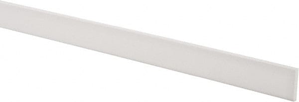 USA Sealing - 2' x 1" x 1/8" White PTFE (Virgin) Rectangular Bar - Exact Tooling