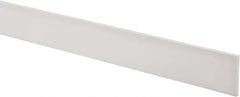 Made in USA - 3 Ft. Long x 1-1/2 Inch Wide x 1/8 Inch High, Virgin PTFE, Rectangular Plastic Bar - White, +/- 0.060 Tolerance - Exact Tooling