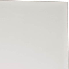 Made in USA - 1 Ft. Long x 4 Inch Wide x 1/8 Inch High, Virgin PTFE, Rectangular Plastic Bar - White, +/- 0.060 Tolerance - Exact Tooling