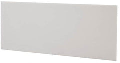 Made in USA - 2 Ft. Long x 4 Inch Wide x 1/8 Inch High, Virgin PTFE, Rectangular Plastic Bar - White, +/- 0.060 Tolerance - Exact Tooling