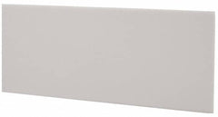 Made in USA - 4 Ft. Long x 4 Inch Wide x 1/8 Inch High, Virgin PTFE, Rectangular Plastic Bar - White, +/- 0.060 Tolerance - Exact Tooling