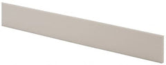 Made in USA - 4 Ft. Long x 1 Inch Wide x 3/16 Inch High, Virgin PTFE, Rectangular Plastic Bar - White, +/- 0.060 Tolerance - Exact Tooling