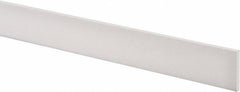 Made in USA - 1 Ft. Long x 1-1/2 Inch Wide x 3/16 Inch High, Virgin PTFE, Rectangular Plastic Bar - White, +/- 0.060 Tolerance - Exact Tooling