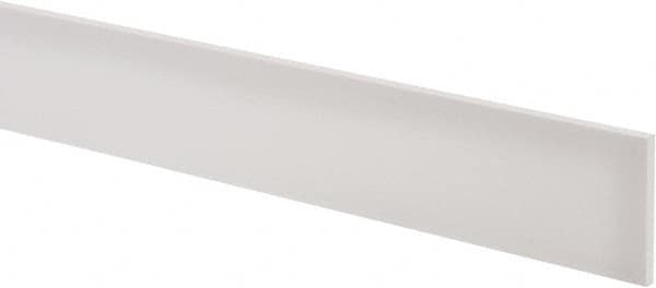 USA Sealing - 2' x 2" x 3/16" White PTFE (Virgin) Rectangular Bar - Exact Tooling
