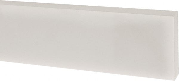 USA Sealing - 1' x 1" x 1/4" White PTFE (Virgin) Rectangular Bar - Exact Tooling