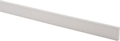 Made in USA - 3 Ft. Long x 1 Inch Wide x 1/4 Inch High, Virgin PTFE, Rectangular Plastic Bar - White, +/- 0.060 Tolerance - Exact Tooling