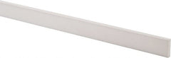 Made in USA - 4 Ft. Long x 1 Inch Wide x 1/4 Inch High, Virgin PTFE, Rectangular Plastic Bar - White, +/- 0.060 Tolerance - Exact Tooling