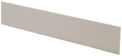 Made in USA - 4 Ft. Long x 4 Inch Wide x 1/4 Inch High, Virgin PTFE, Rectangular Plastic Bar - White, +/- 0.060 Tolerance - Exact Tooling
