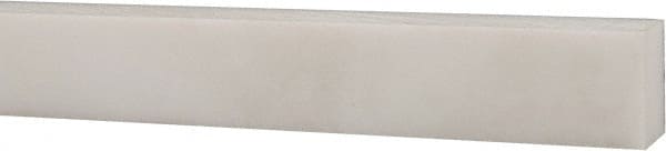 USA Sealing - 1' x 1/2" x 3/8" White PTFE (Virgin) Rectangular Bar - Exact Tooling