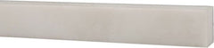 USA Sealing - 1' x 1/2" x 3/8" White PTFE (Virgin) Rectangular Bar - Exact Tooling