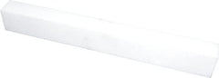 USA Sealing - 1' x 1-1/2" x 1" White PTFE (Virgin) Rectangular Bar - Exact Tooling